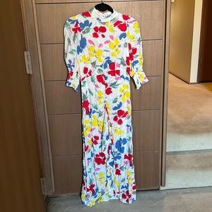 Rixo x Target White Floral Maxi Dress